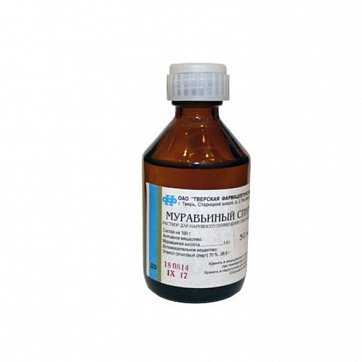 Муравьиный спирт, раствор для наружного применения спиртовой 1,4%, 50мл