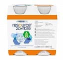 Resource 2,0+ Fibre (Ресурс) смесь для детей с 3-х лет со вкусом персика 200мл, 4 шт