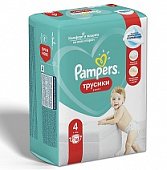 Купить pampers pants (памперс) подгузники-трусы 4 макси 9-15кг, 16шт в Нижнем Новгороде