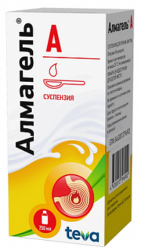 Алмагель А, суспензия для приема внутрь 250 мл